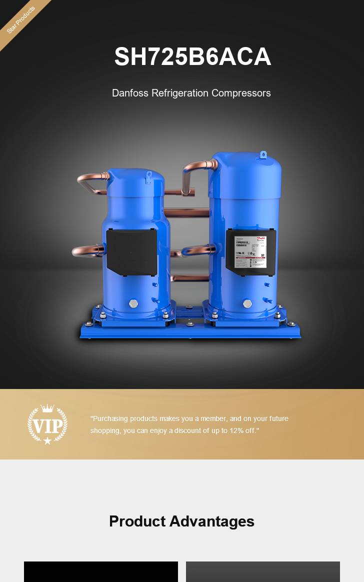 Danfoss Compressor SH725B6ACA, technical parameters pdf, structure diagram